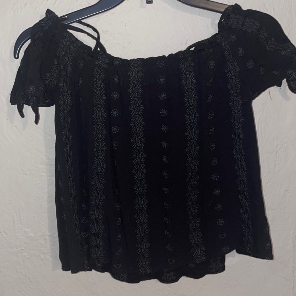 black off the shoulder top